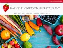 Tablet Screenshot of harvestvegetarianrestaurant.com